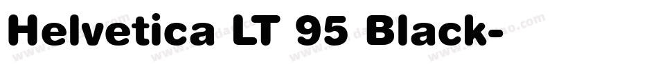 Helvetica LT 95 Black字体转换